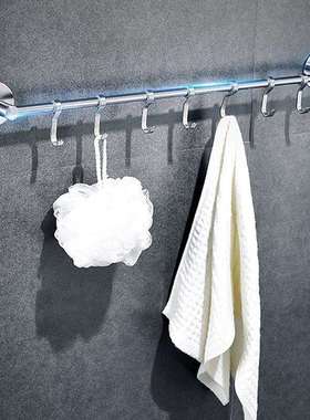 批浴架11978室毛巾免孔304打锈钢卫生间毛巾挂架不单杆毛巾杆可移