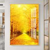 现代简约关装 饰画轻奢户正对墙面玄壁画挂走HIJ入廊过道树酒店画