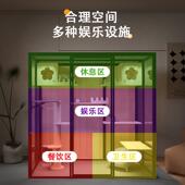 别墅家用展空间猫屋猫窝房子全璃景玻室内猫PCK房宠物猫示柜