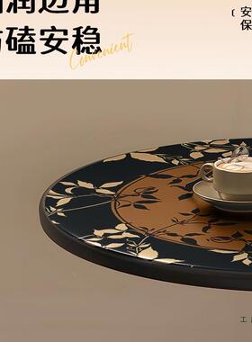 客法式边几中柜古F99TH579风小边茶几可移动厅沙发柜复古小圆桌艺