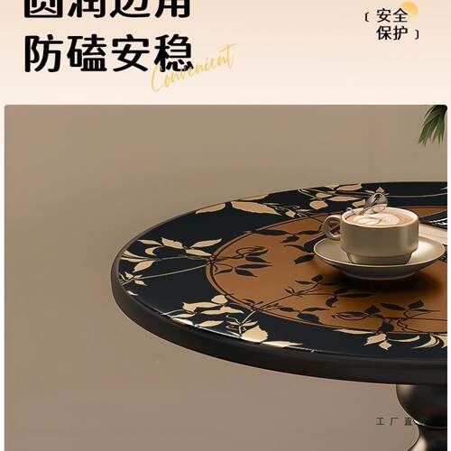 客法式边几中柜古F99TH579风小边茶几可移动厅沙发柜复古小圆桌艺