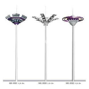 家直供现货高杆路20米广场LED升降式 高亮灯大厂功WEL率市政道照明