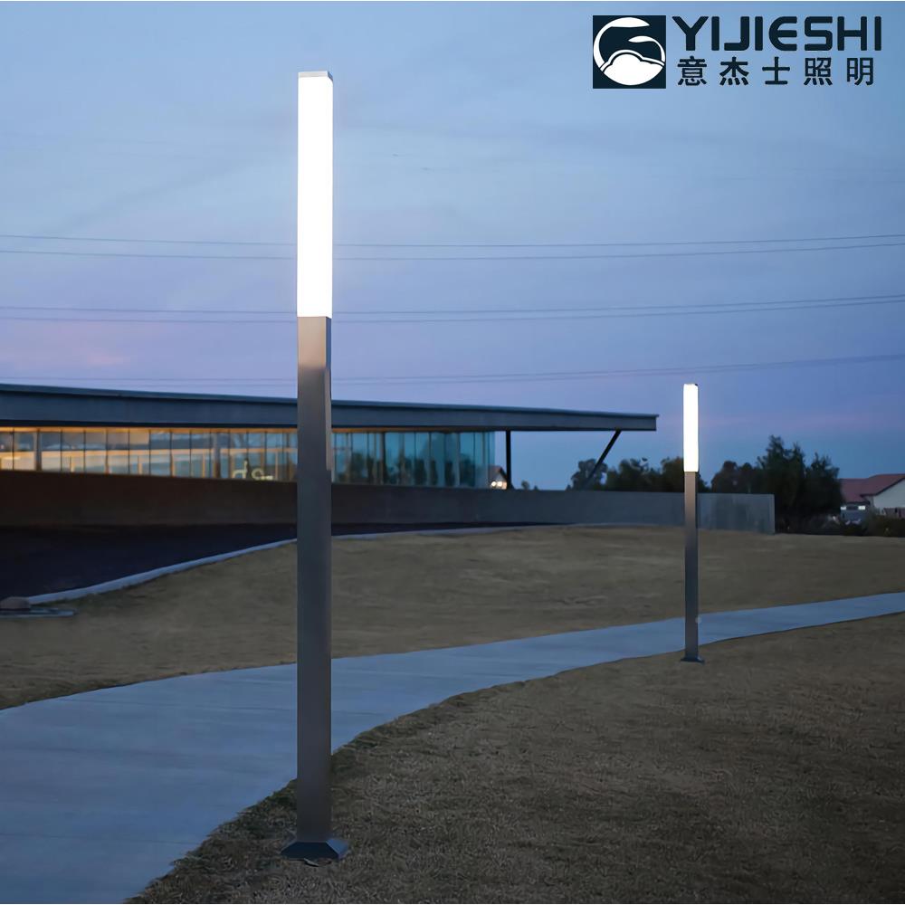 程YJS-NBJGLED现代简约奶白亚克透光方形道路小区园林观力亮化工