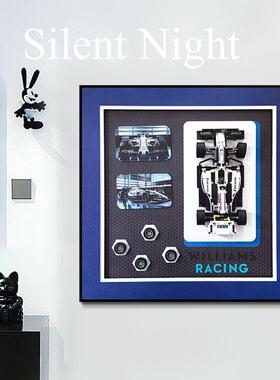 客厅玄装饰关画体积木汽车上墙壁画儿房卧室机童车挂KKZ立画