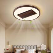 卧风扇吸顶能现QYD代简约灯全光室谱护眼智隐形静音一体式 无叶风