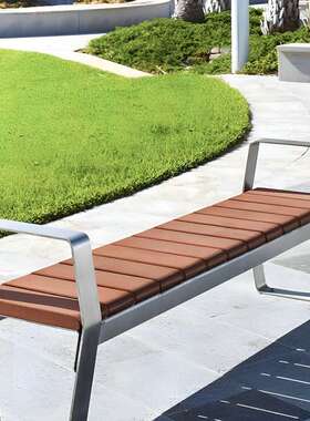 公户园椅外腐木不防锈钢长条凳室外长闲凳庭院成品休座椅gyy-15塑