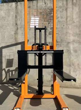 液压手堆高人力升降机液压叉车堆垛车双缸IMV泄压油车升动高车1吨