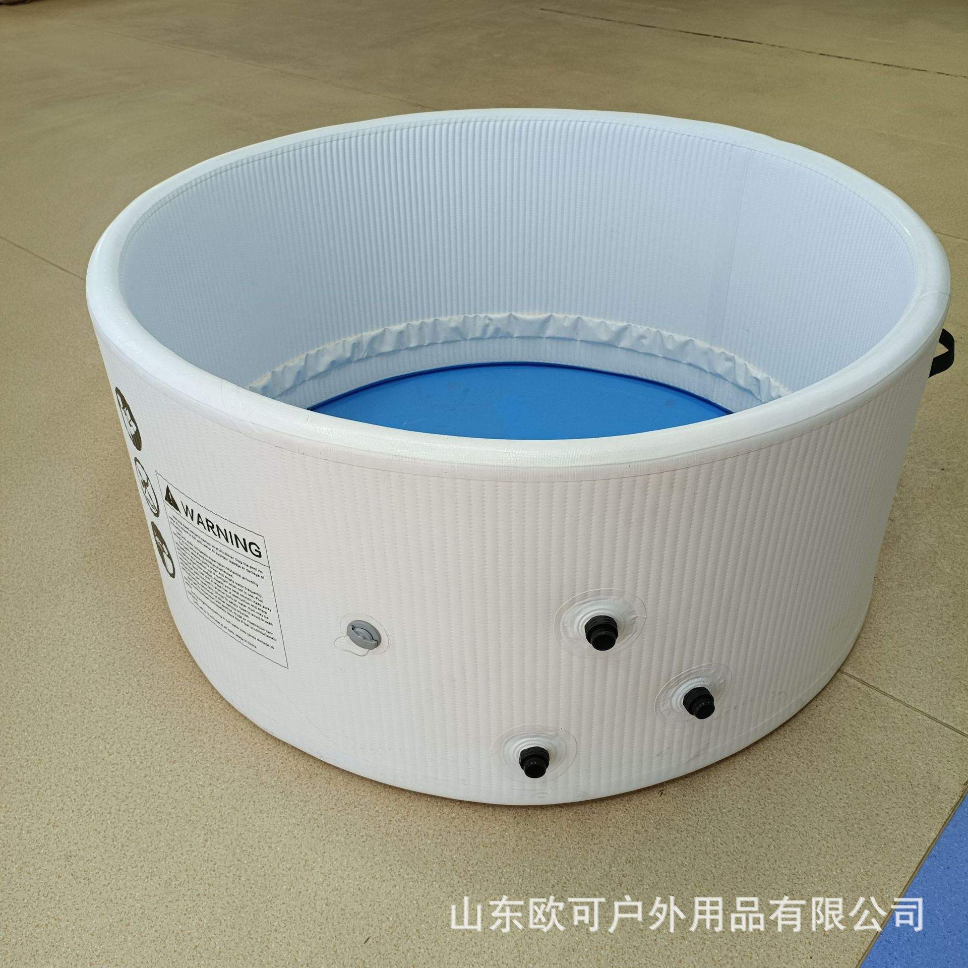 跨境充气冰浴池折叠SAP泡泡水池 便携双人康复冷疗池加厚拉丝浴缸