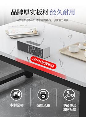 简易桌子出租房家用客厅xbBN3hkD茶几桌双/层边高几5060/5小户型