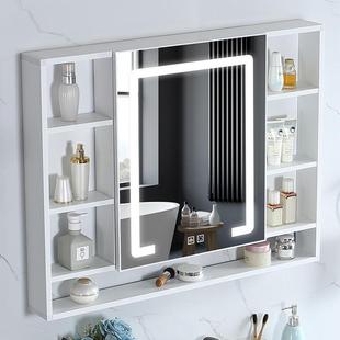 f智能F87MT886浴室镜柜t挂墙式 卫生间带灯独镜箱架带置物厕所单镜