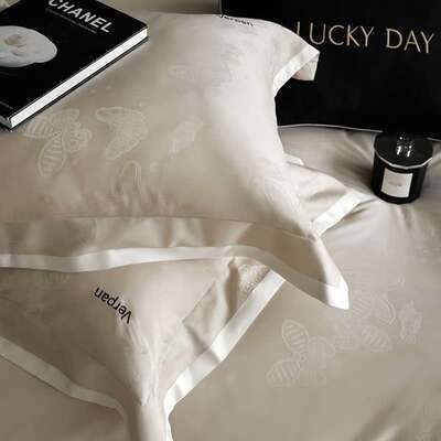 典雅知性18432天丝棉件套垂四顺丝滑夏提季花被凉感双人套可送礼