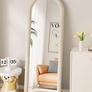 娜斯全VUV身奶油风网红落地镜女兰生卧室镜试衣镜客厅壁穿衣镜挂