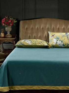 高棉端6被0支贡缎长绒棉数码印花四件套田园风纯床套单WQ-65400床