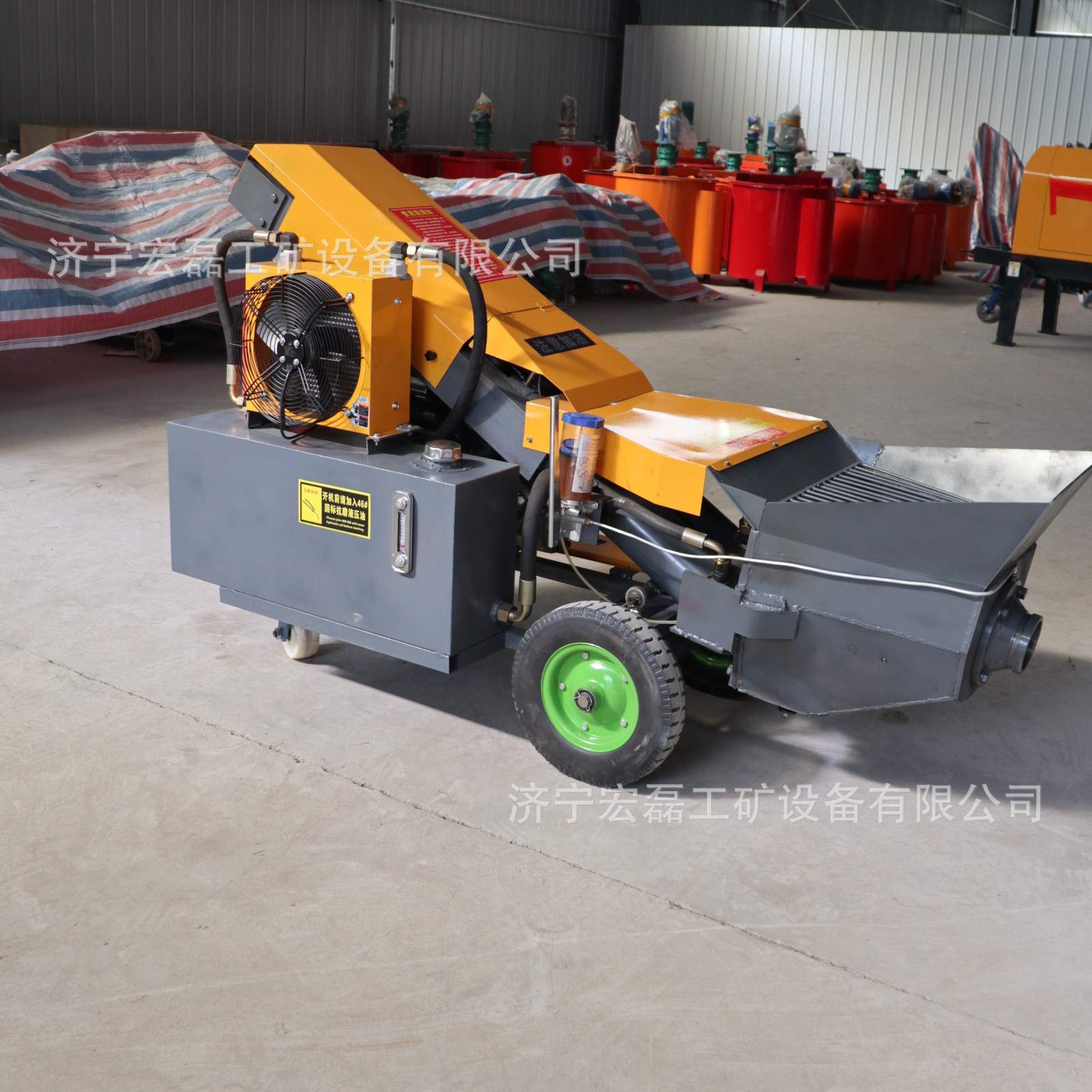 细石混凝土输送泵 柴油款二次结构构造泵 水泥砂浆浇筑上料机地泵