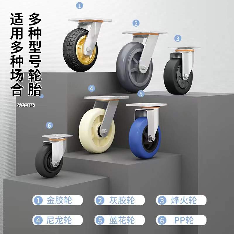 静音手推车钢制推车拉货折叠平板车小拖车搬运车超市仓储优惠