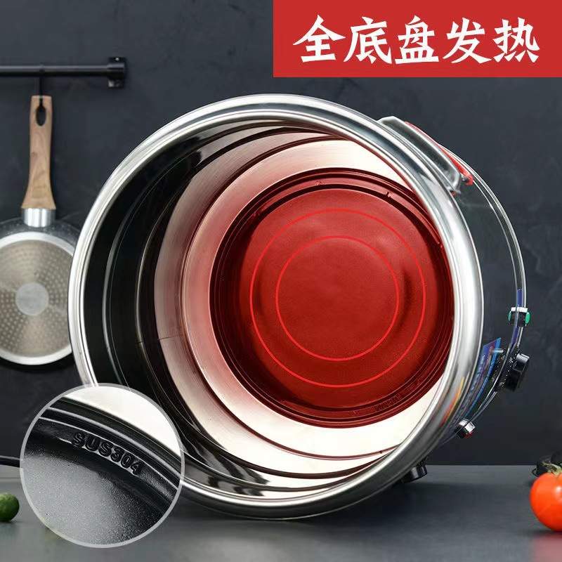 大功率30L-80L蒸煮桶煮面桶全发热盘带蒸片带龙头开水桶煮粥桶