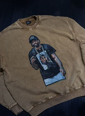 FAX NO. Remake 欧文 做旧卫衣