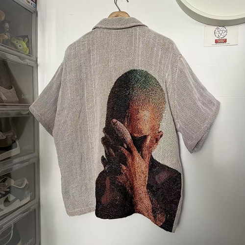 remake  frank ocean 全编织 短衬衫手工纽扣ykk  不退换