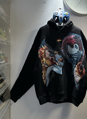 FAX NO. remake 鬼灭之刃 连帽深灰卫衣 定制 不退换