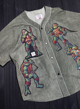FAX NO. remake 忍者神龟 棒球 短袖 只有两件