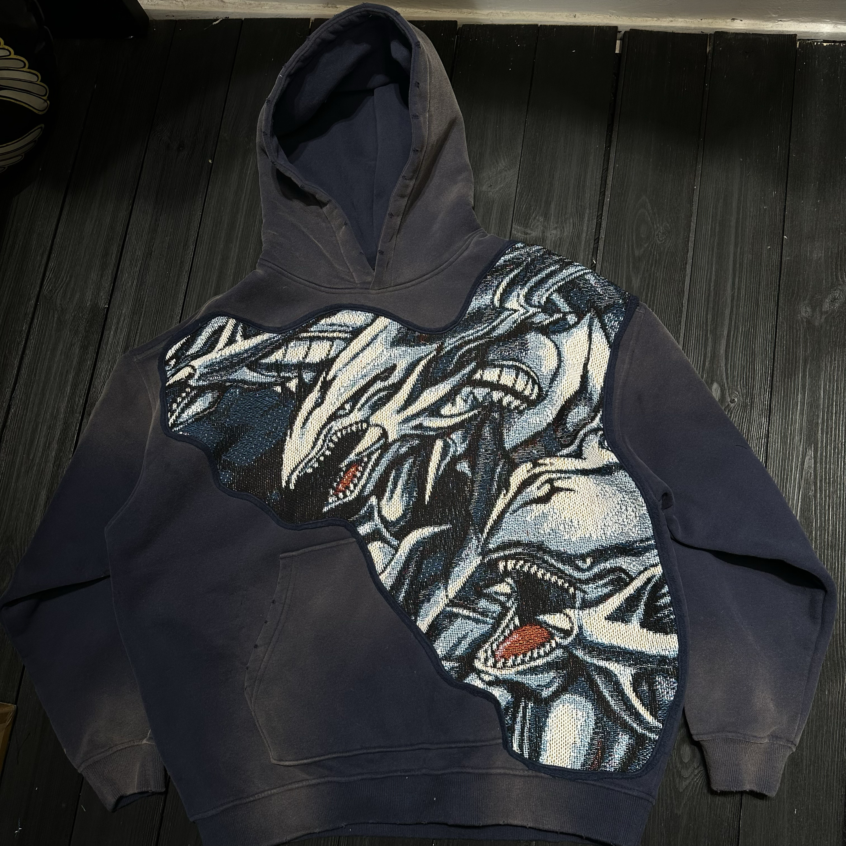 FAX NO . remake 25s 青眼白龙 连帽卫衣