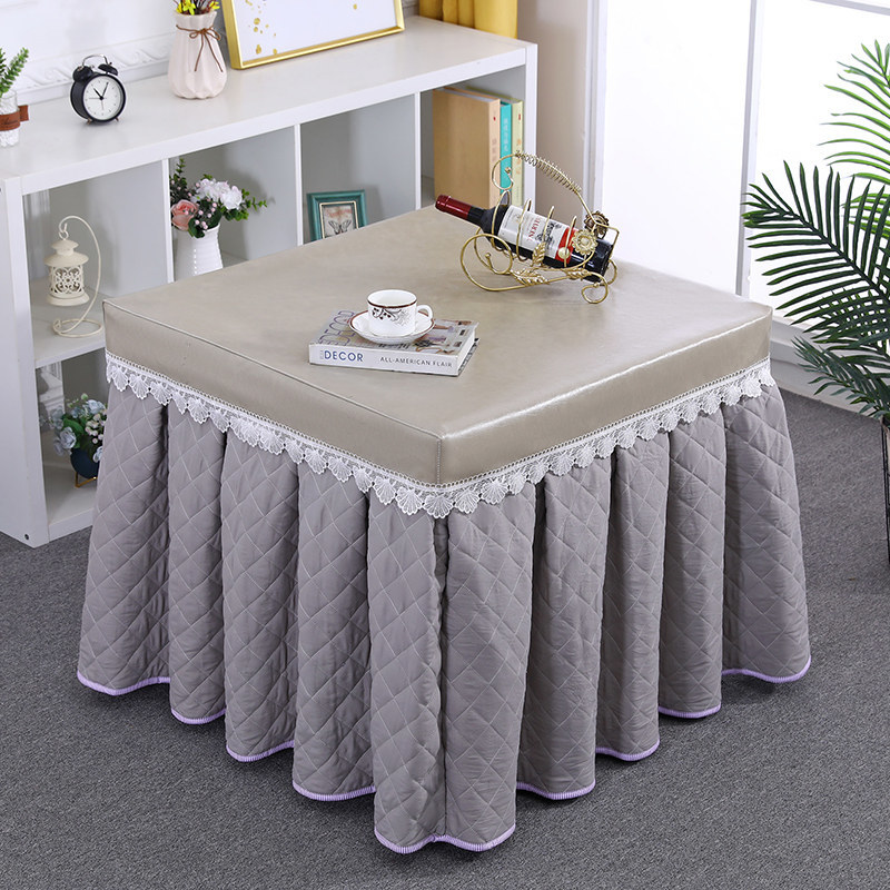 烤火罩桌布二合一家用揭盖取暖桌罩布套裙摆式麻将罩烤火罩正方形