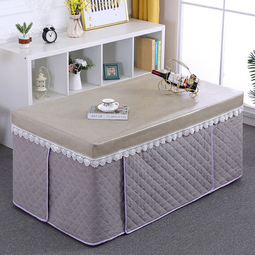 新款烤火罩茶几罩桌布六片式长方形二合一家用揭盖取暖桌罩火罩套