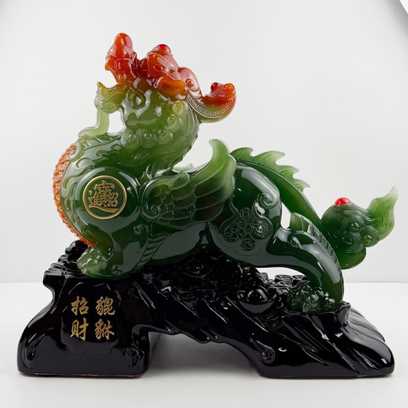 树脂貔貅招才摆件仿皮丘客厅办公室博古架酒柜装饰开业礼品