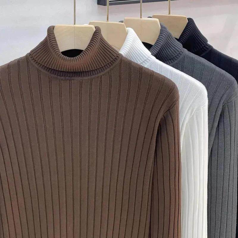 春朝严选弹力坑条纹高领休闲毛衣男修针织衫翻领长袖保T恤打底衫,男装,针织衫/毛衣,淘宝优惠券,粉丝福利购,淘宝优惠卷
