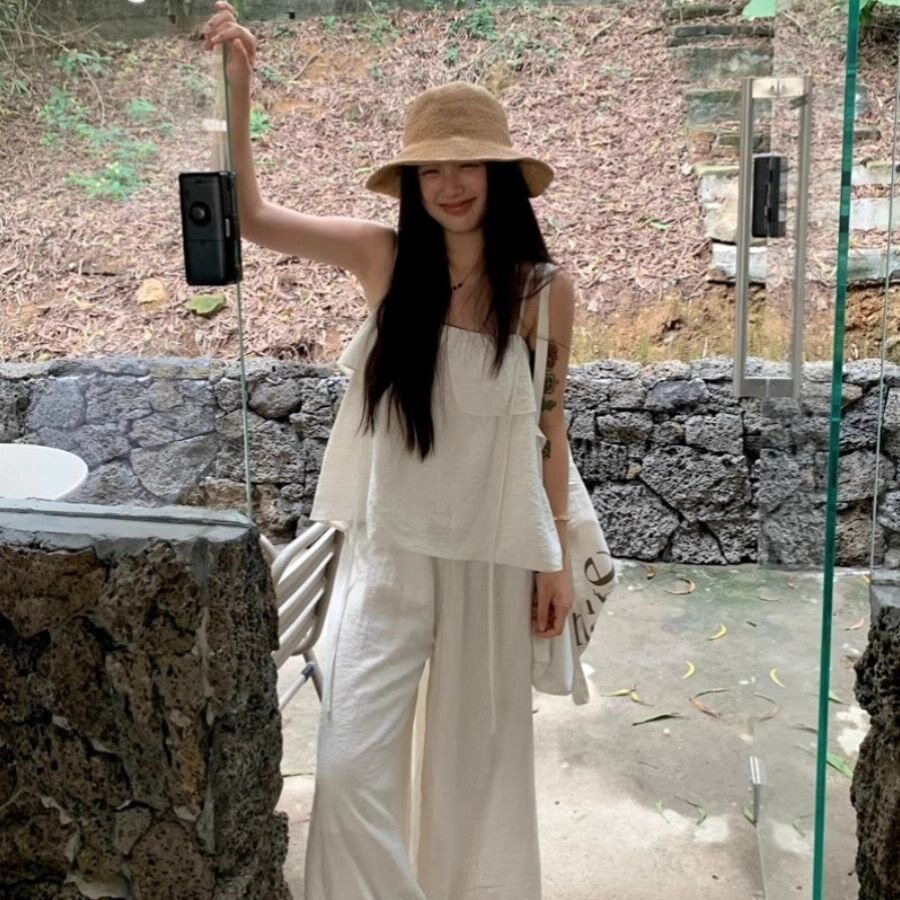 2026海边度假风套装女白