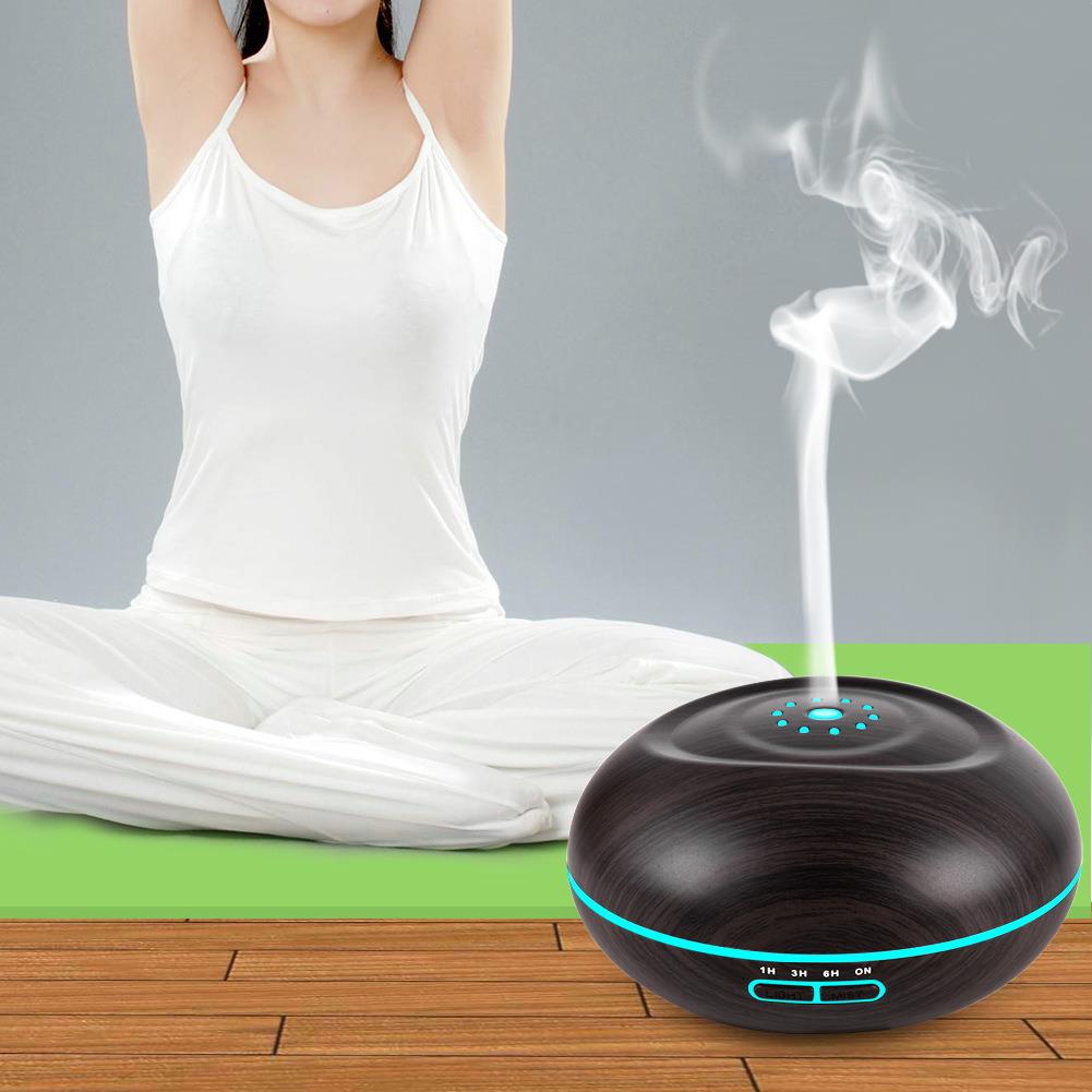 新款木纹香薰机加湿器静音大容量雾化器超声波家用香薰机