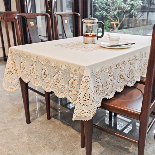 欧式pvc防水免洗桌布长方形