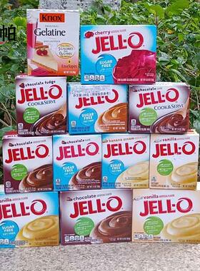 Sugar free Jello pudding mix美国香草巧克力 果味无加糖布丁粉