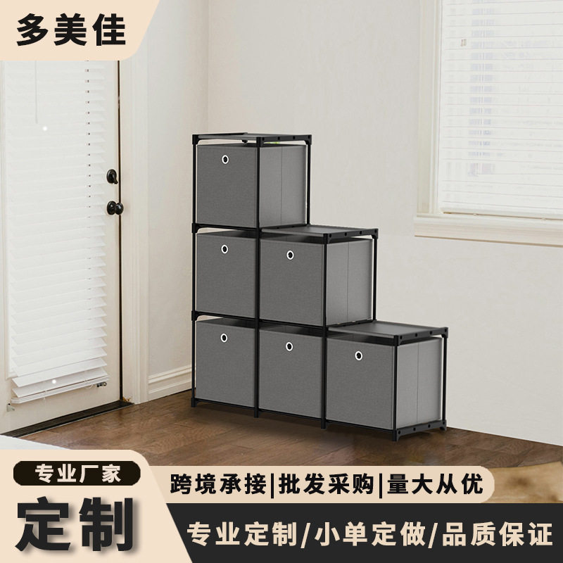置物架楼梯式多层多功能落地餐厅客厅家用整理组装移动收纳柜批发