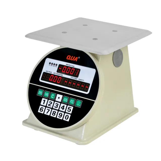 新款外贸不锈钢电子秤电子度盘秤计重双面显示防水蔬菜水果秤