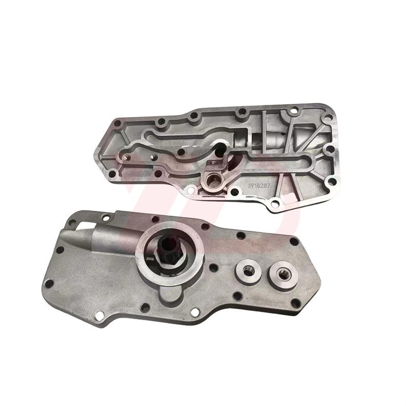 适配康明斯QSB发动机机油滤清器座总成3918287/3912098