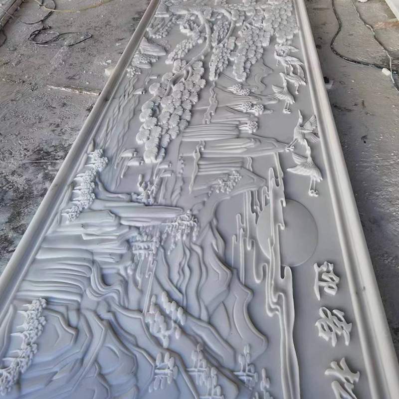 石雕浮雕壁画新中式四川白玉浮雕仿古平面庭院别墅装饰地砖墙浮雕图片