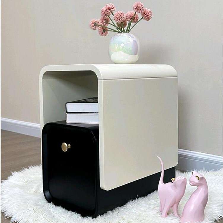 迷你超窄床头柜简约现代小户型意式极简创意烤漆2025新款