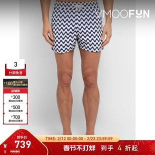 【折扣】Frescobol Carioca 男修身短款印花泳裤