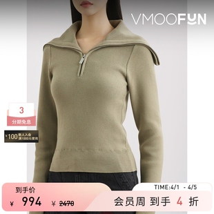 Christensen 女秋冬混纺半拉链毛衣 Birger REMAIN 季 末折扣
