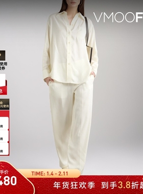 【折扣】VICTORIA BECKHAM 女白色直筒裤休闲裤