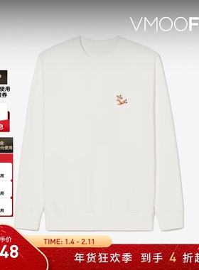 【折扣】Maison Kitsune 春男品牌标志棉质圆领卫衣