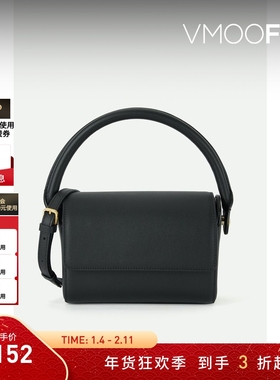 【新年礼物】Gu_De 夏季女简约精致黑色皮革手提包