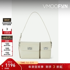 【新年礼物】BY FAR 女亮泽吸睛皮革单肩手提包