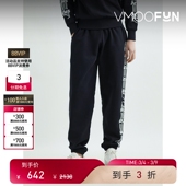 男时髦黑色锥形印花棉质运动裤 Aries 38焕新周