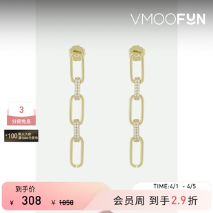 秒杀 女士方晶锆石镀金耳环 Jay Lane Kenneth