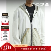 男春秋宽松连帽格子布拼接棉质外套 ARCHIVE 折扣 CARNET