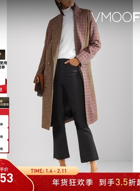 【折扣】MOTHER DENIM 女士毛边高腰喇叭九分牛仔裤