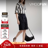 Matteau女士条纹棉质混纺长款 折扣 上衣