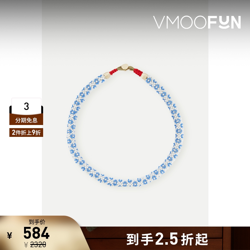 【折扣】Roxanne Assoulin秋季女金色串珠项链